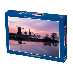 Puzzle Jigsaw Rompecabezas Tomax Molinos De Viento, Holanda Iluminado X 1000 Piezas