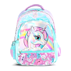 Mochila Espalda 18’’ Unicorn Luz Led F2103