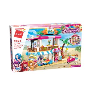 Bloques Ladrillos Lego Restaurante En La Playa Cherry Colorful Holiday Series 527 Piezas GianToys C2021