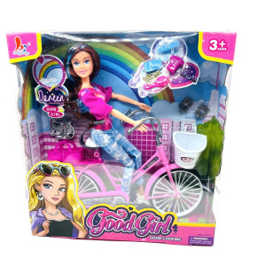 Muñeca Con Bicicleta (66760)