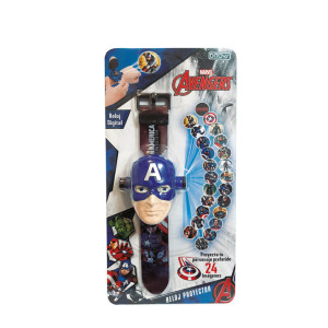 RELOJ PROYECTOR CAP. AMERICA (2541)