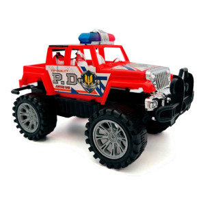 JEEP 4X4 POLICIA  A FRICCION (AU00770)*64