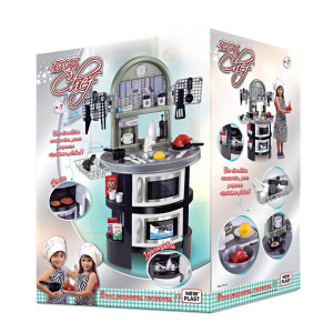 Cocina Cocinita Grande Infantil Didáctica 100% Chef New Plast 10632