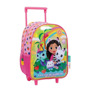 Mochila Carro 12" Gabby Dollhouse Rainbow 35205S Wabro