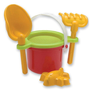 Juego De Playa Balde Colador Pala Rastrillo Molde Duravit 523
