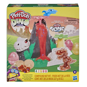 Play-Doh Slime Dino Crew Lava Bones Island Volcano F1500 Hasbro