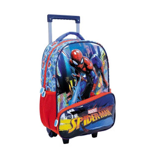 Mochila Carro 17" Spiderman City 38232 Wabro