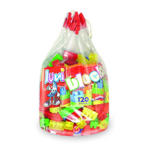 Block Ladrillos Varón Bolsa X 120 Piezas Luni 8301