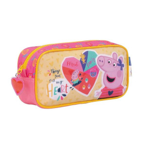 Cartuchera Peppa Pig Corazon 55403 Wabro