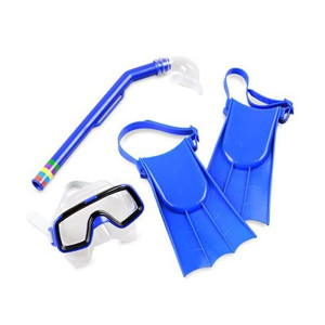 Set Máscara Snorkel Buceo infantil Con Mascaras Snorquel Valvula Y Patas De Rana