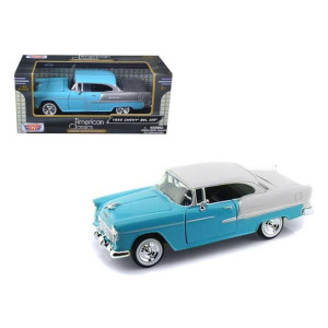 Auto Chevy Bel Air 1955 Escala 1:24 Metal Colección Motormax