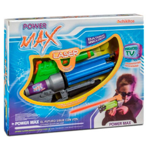 LASER PISTOLA LANZA 4 DARDOS