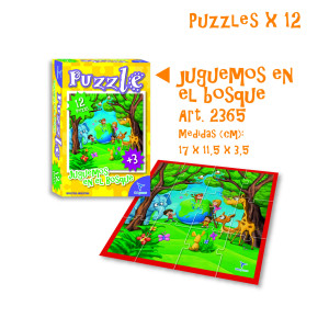 Puzzle Rompecabezas Infantil Juguemos En El Bosque 12 Piezas