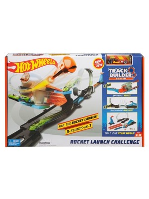 Hot Wheels Pista Track Builder Reto Lanzamiento Cohete FLK60 Mattel