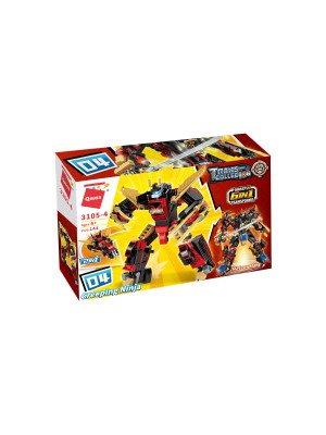 Bloques Ladrillos Lego Set Robot Transformers Samurai Meteor Mars 6 Modelos 2 En 1 Trans Collector GianToys C3105