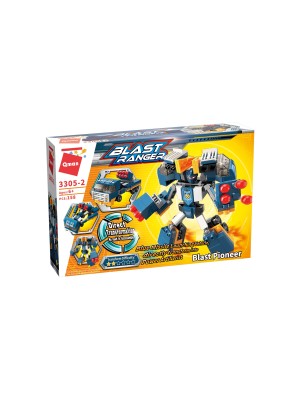 Bloques Ladrillos Lego Robot Transformers 4 Modelos Blast Ranger GianToys C3305