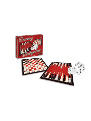 Damas y Backgammon Juego De Mesa 2 En 1 Toto Games