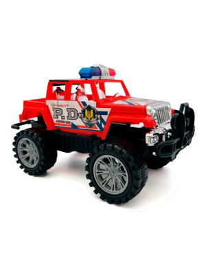 JEEP 4X4 POLICIA  A FRICCION (AU00770)*64