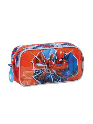 Cartuchera Spiderman Tech 38217 Wabro