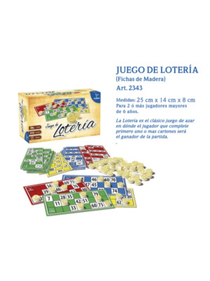 LOTERIA, FICHAS DE MADERA (2343)*20