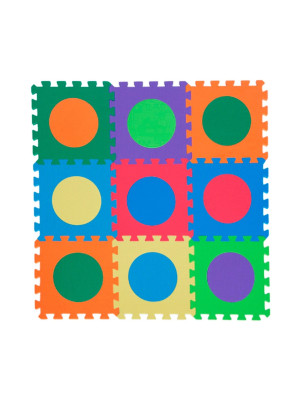 Piso 30x30 Círculos Multicolor 9pz. 93224BC