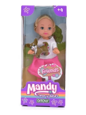 Muñeca Mandy Y Puppy Mascota Set Surtido