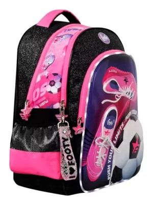 Mochila Escolar 18 Girl Soccer  Con Luz Led Footy