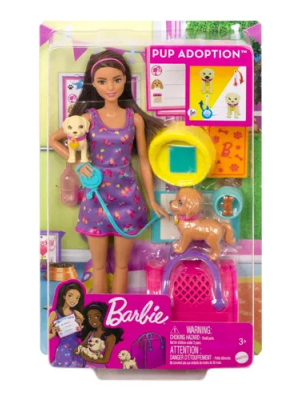 BARBIE ADOPTA CACHORRITO (HKD86)*4 