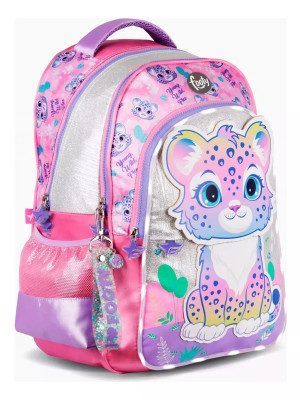 Mochila Footy Espalda 18 Sweet Leopard Luz Led F6353