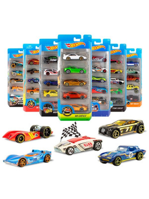 SUPER PAQUETE DE 5 HOT WHEELS (1806)*12
