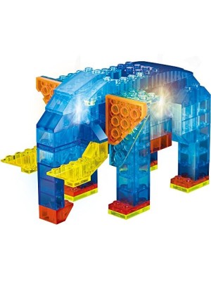 Lego Crystaland Bloques Luminosos Ladrillos Con Luz Led Elefante 6 En 1
