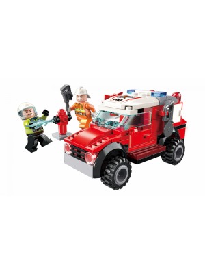 Bloques Ladrillos Lego Auto Mantenimiento Bomberos Fire Rescue 105 Piezas GianToys C2801