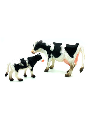 Set Figuras Animales De Granja X2 Detalles Reales