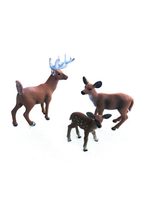 Set Animales X 3 Selva Bosque Juguetes Animales