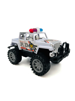 JEEP 4X4 POLICIA  A FRICCION (AU00770)*64