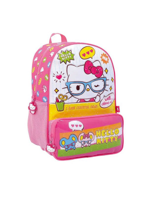 Mochila Espalda 16" Hello Kitty School 74302 Wabro