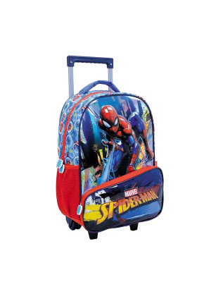 Mochila Carro 17" Spiderman City 38232 Wabro