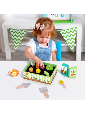 Tooky Toy Juego Didactico De Madera Jardineria 35231