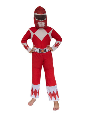 DISFRAZ POWER RANGERS ROJO T0 (CAD1073)