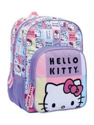 Mochila Escolar Wabro Hello Kitty 14 Pulgadas Espalda