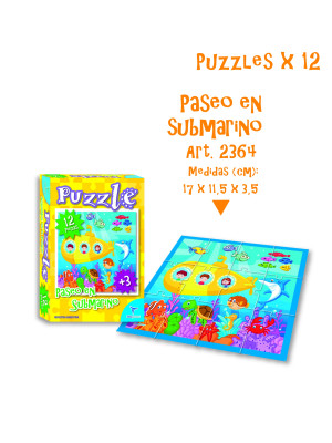 PUZZLE x12 PASEO EN SUBMARINO (2364)*36