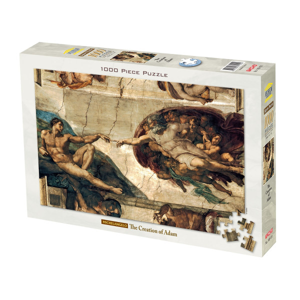 Puzzle Jigsaw Rompecabezas Tomax La Creacion de Adan Miguel Angel X 1000 Piezas